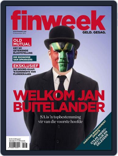 Finweek - Afrikaans November 8th, 2012 Digital Back Issue Cover
