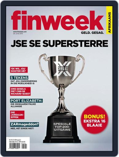Finweek - Afrikaans June 13th, 2013 Digital Back Issue Cover