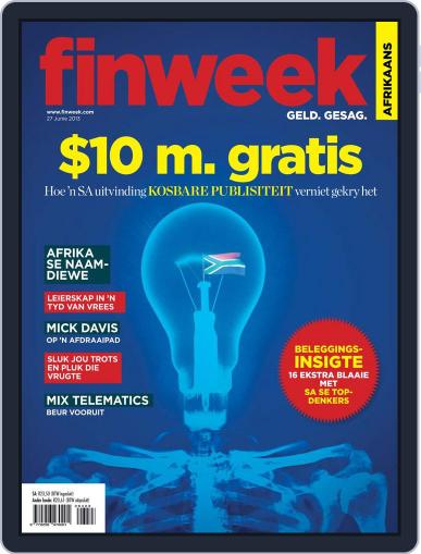 Finweek - Afrikaans June 20th, 2013 Digital Back Issue Cover