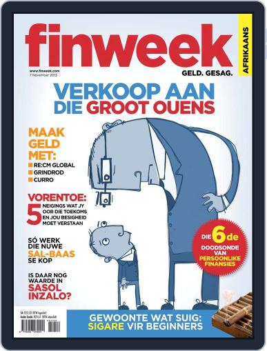 Finweek - Afrikaans October 31st, 2013 Digital Back Issue Cover