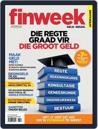 Finweek - Afrikaans November 7th, 2013 Digital Back Issue Cover