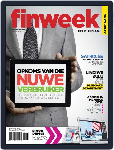 Finweek - Afrikaans August 21st, 2014 Digital Back Issue Cover