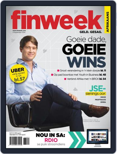 Finweek - Afrikaans August 28th, 2014 Digital Back Issue Cover