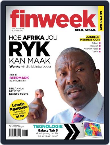 Finweek - Afrikaans October 9th, 2014 Digital Back Issue Cover