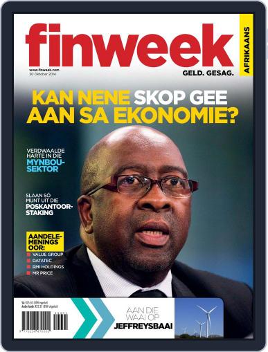 Finweek - Afrikaans October 23rd, 2014 Digital Back Issue Cover