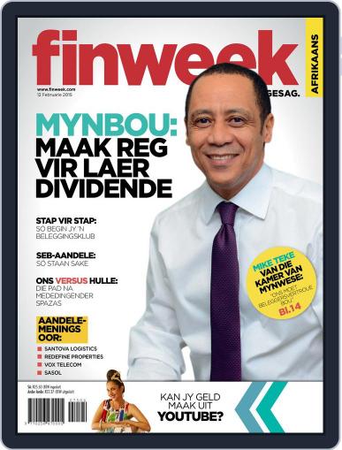 Finweek - Afrikaans February 19th, 2015 Digital Back Issue Cover