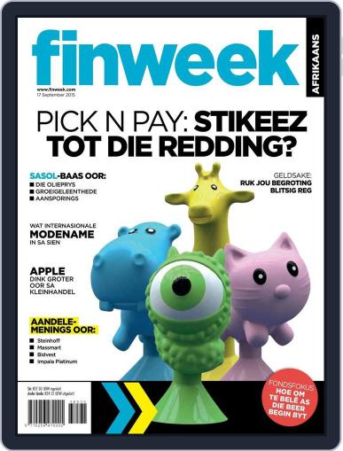 Finweek - Afrikaans September 16th, 2015 Digital Back Issue Cover