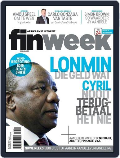 Finweek - Afrikaans October 28th, 2015 Digital Back Issue Cover