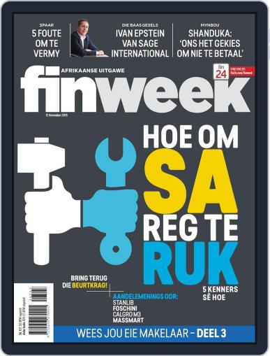 Finweek - Afrikaans November 11th, 2015 Digital Back Issue Cover