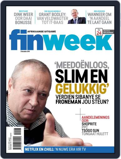 Finweek - Afrikaans November 27th, 2015 Digital Back Issue Cover
