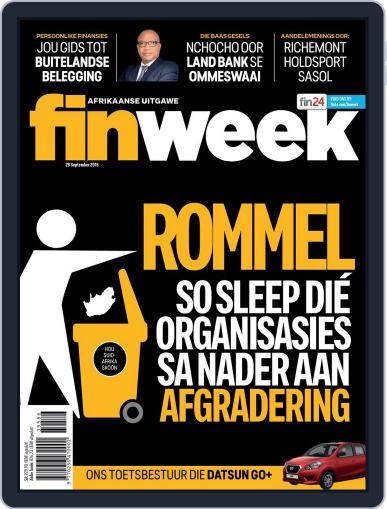 Finweek - Afrikaans September 29th, 2016 Digital Back Issue Cover