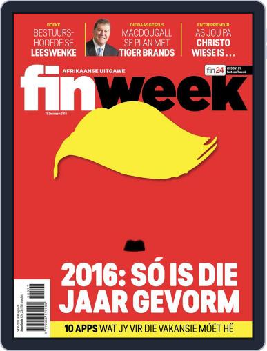 Finweek - Afrikaans December 15th, 2016 Digital Back Issue Cover