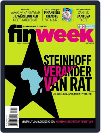 Finweek - Afrikaans October 19th, 2017 Digital Back Issue Cover