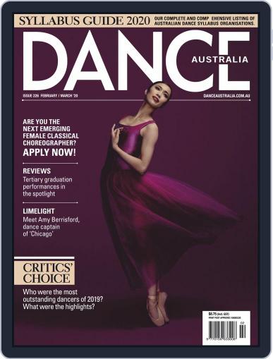 Dance Australia February 1st, 2020 Digital Back Issue Cover
