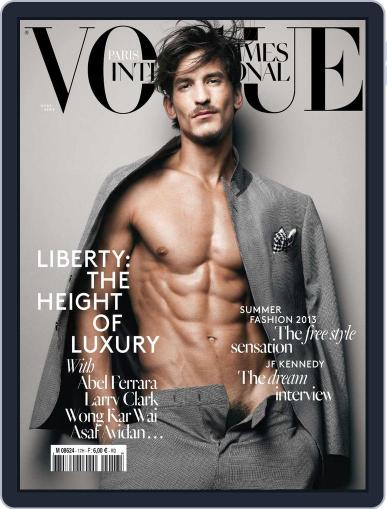 Vogue hommes English Version March 20th, 2013 Digital Back Issue Cover
