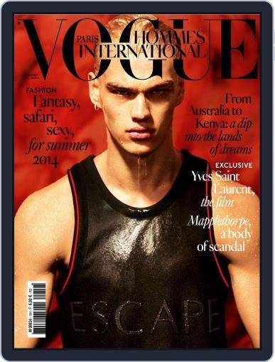 Vogue hommes English Version April 1st, 2014 Digital Back Issue Cover