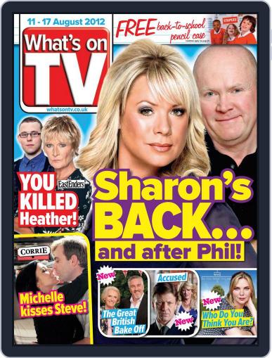 What's on TV August 7th, 2012 Digital Back Issue Cover