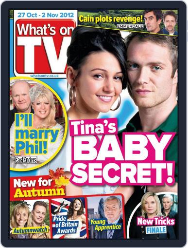 What's on TV October 23rd, 2012 Digital Back Issue Cover