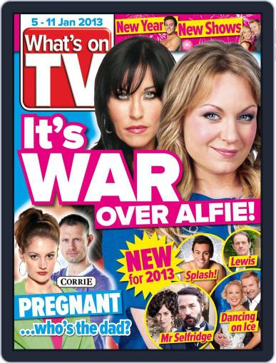 What's on TV January 3rd, 2013 Digital Back Issue Cover