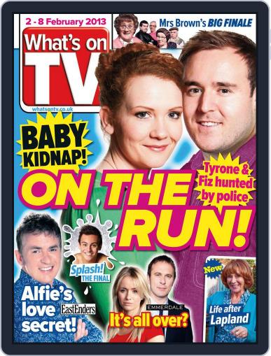 What's on TV January 28th, 2013 Digital Back Issue Cover