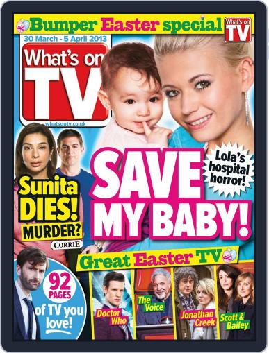 What's on TV March 25th, 2013 Digital Back Issue Cover