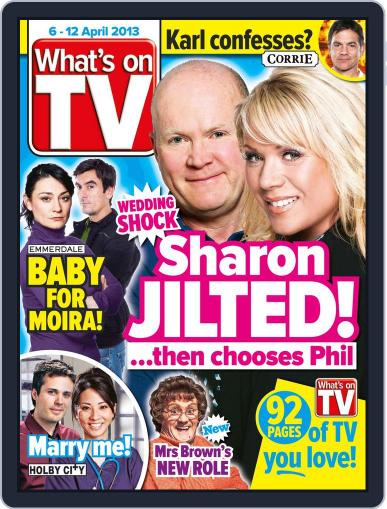 What's on TV April 1st, 2013 Digital Back Issue Cover