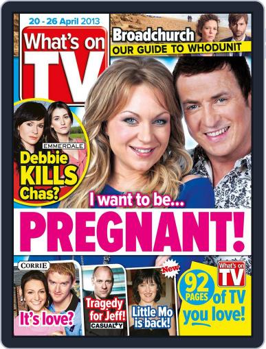 What's on TV April 15th, 2013 Digital Back Issue Cover