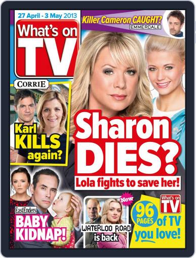 What's on TV April 22nd, 2013 Digital Back Issue Cover