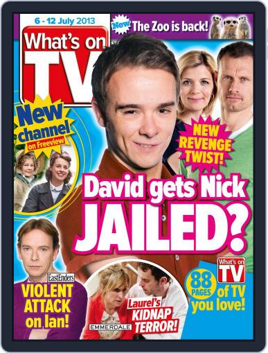 What's on TV July 1st, 2013 Digital Back Issue Cover