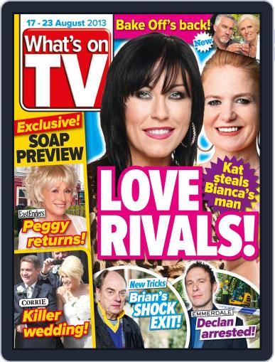 What's on TV August 12th, 2013 Digital Back Issue Cover