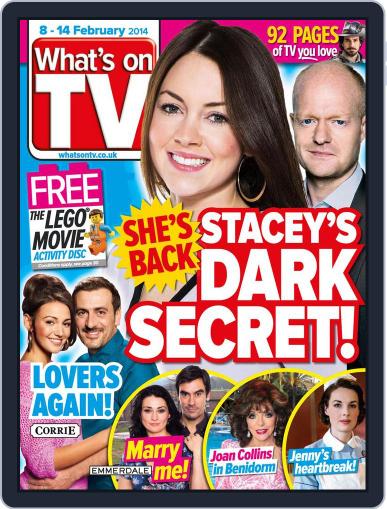 What's on TV February 3rd, 2014 Digital Back Issue Cover