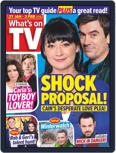 What's on TV January 27th, 2018 Digital Back Issue Cover