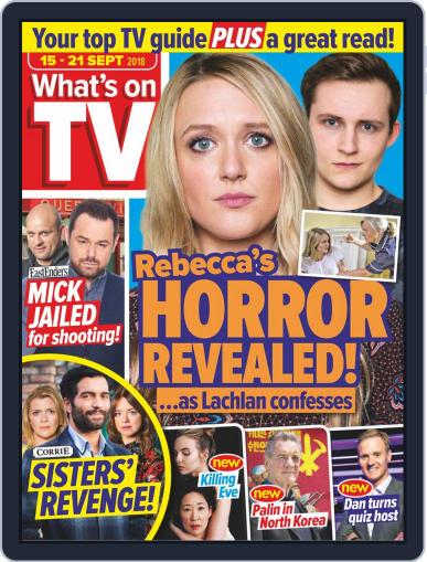 What's on TV September 15th, 2018 Digital Back Issue Cover