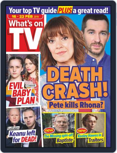 What's on TV February 16th, 2019 Digital Back Issue Cover