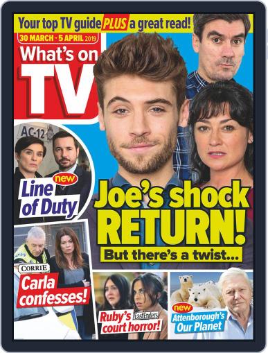 What's on TV March 30th, 2019 Digital Back Issue Cover