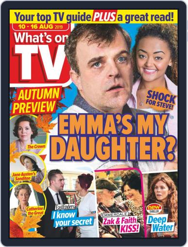 What's on TV August 10th, 2019 Digital Back Issue Cover