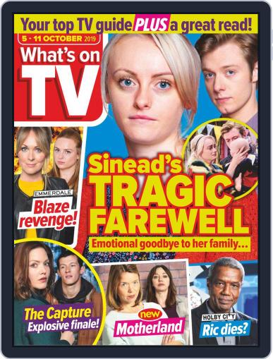 What's on TV October 5th, 2019 Digital Back Issue Cover