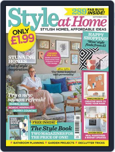 Style At Home United Kingdom September 1st, 2019 Digital Back Issue Cover