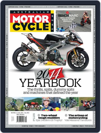 Australian Motorcycle News December 29th, 2014 Digital Back Issue Cover