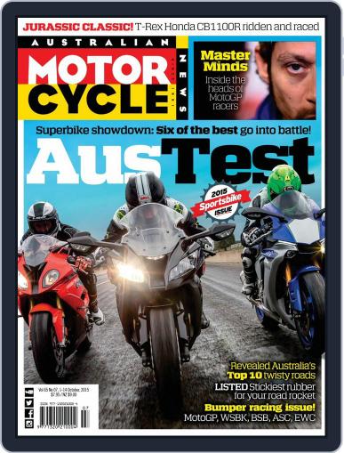 Australian Motorcycle News October 1st, 2015 Digital Back Issue Cover