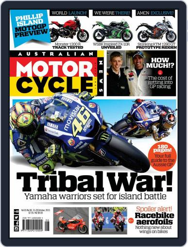 Australian Motorcycle News October 15th, 2015 Digital Back Issue Cover