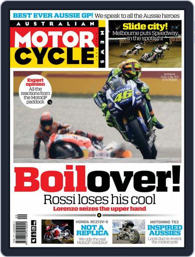 Australian Motorcycle News October 29th, 2015 Digital Back Issue Cover