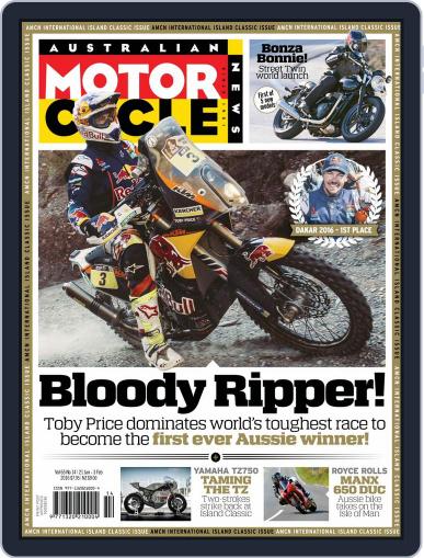 Australian Motorcycle News January 20th, 2016 Digital Back Issue Cover
