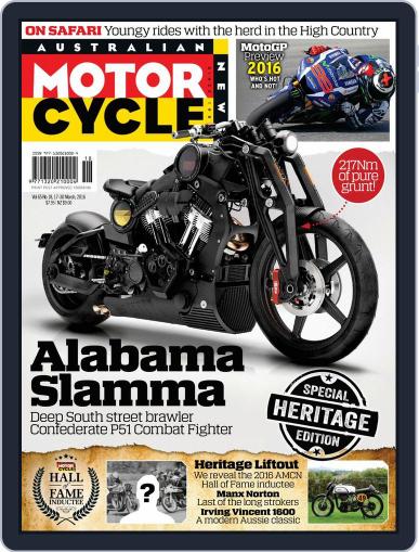 Australian Motorcycle News March 16th, 2016 Digital Back Issue Cover