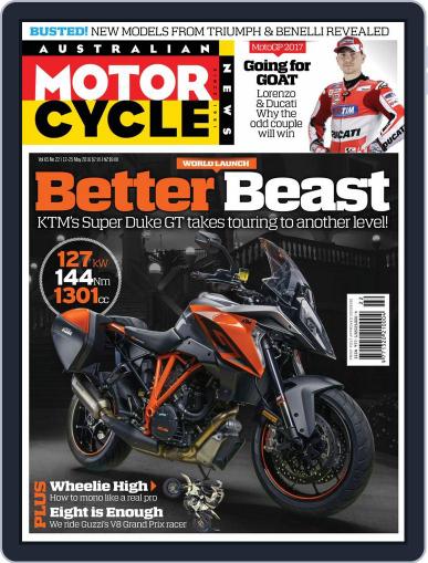 Australian Motorcycle News May 11th, 2016 Digital Back Issue Cover