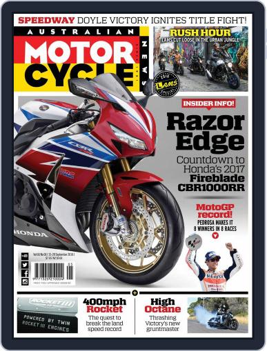 Australian Motorcycle News September 15th, 2016 Digital Back Issue Cover
