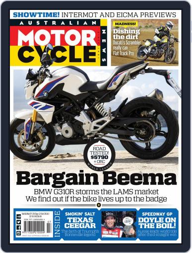 Australian Motorcycle News September 29th, 2016 Digital Back Issue Cover