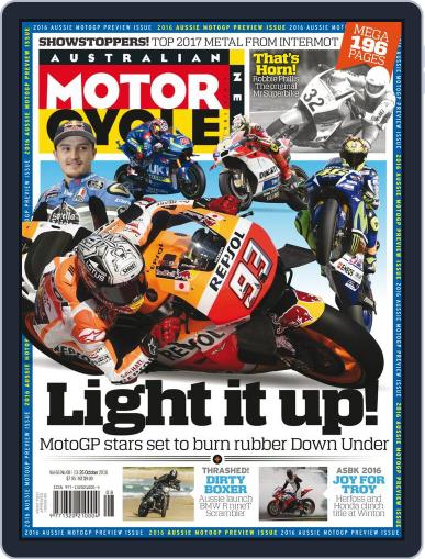 Australian Motorcycle News October 13th, 2016 Digital Back Issue Cover