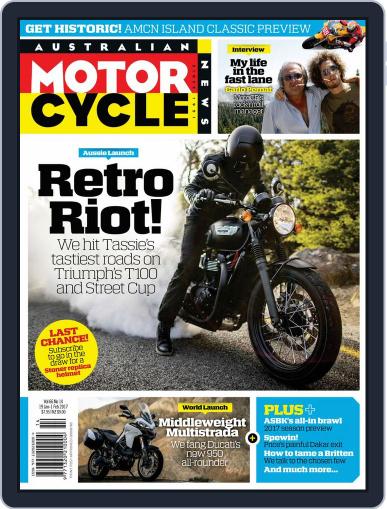 Australian Motorcycle News January 19th, 2017 Digital Back Issue Cover