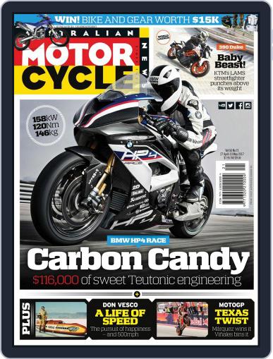 Australian Motorcycle News April 27th, 2017 Digital Back Issue Cover
